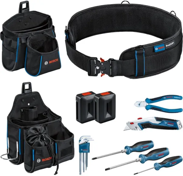 Bosch-työkaluvyö ja käsityökalusarja